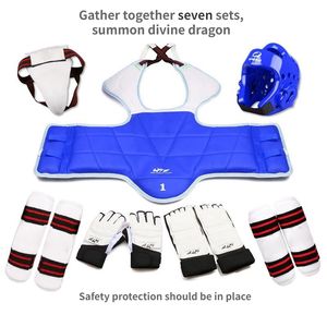 Protective Gear Taekwondo Chest Protector WTF Palm Glvoes Karate Helmet Adults Kids Children Jockstrap Body Guard Training Set Sparring Gear 230802