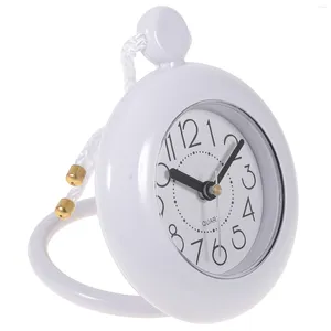 Wall Clocks Bathroom Waterproof Clock Adorn Sports Towels Sweat Timer Hanging Water-proof Plastic Outdoor