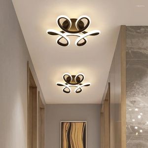 Światła sufitowe Nordic Light Balkon lampa Prosta nowoczesna korytarz drzwi wejściowych przejście okrągłe Cloakroom Acrylic LED