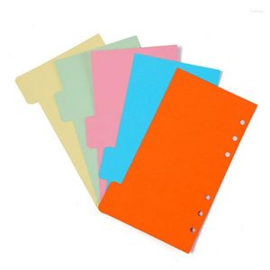 5Pcs/Set 6 Holes A5/A6 Notebooks Tabbed Paper Scrapbook Index Tabs Planner Divider Pages