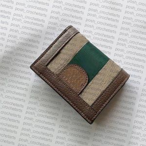 Interlocking Wallets for Women's Small Leather Goods Genuine Leather Trim Short wallet Sold with Box