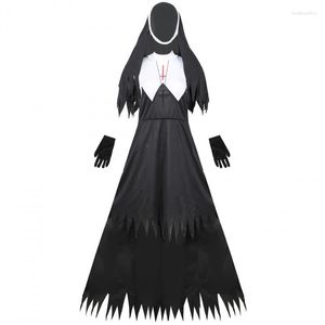 Abbigliamento etnico S-XL Halloween Zombie Nun Costume Adulto Masquerade Vampire Evil Party Uniform