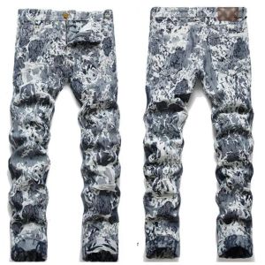 23SS Nya män Jeans European American High Street Fashion Märke PP Hole Men Designer Jeans Motorcykel denim Mens Jean CHG23080327