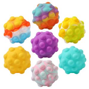 Dekompressionsleksak Stylish 3D Pinch Ball Silicone Push It Bubble S Anti Stress Vent Sensory Toys Fidget For Kids Adults Gifts ZZ