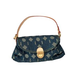 Borse a tracolla blu denim Borse a tracolla firmate vintage da donna Borsa a tracolla con tracolla a tracolla