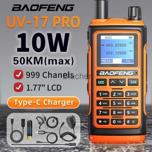 Walkie Talkie Baofeng UV17 Walkie Tlagie Long Range Portable Station FM強力なラジオ局ハンティングハム2ウェイラジオワイヤレスセットレシーバーX0802