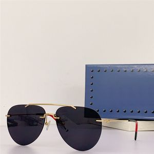 Neue Modedesign-Pilotensonnenbrille 0397S, randloser Metallrahmen, leicht und einfach zu tragen, einfache und beliebte Outdoor-UV400-Schutzbrille