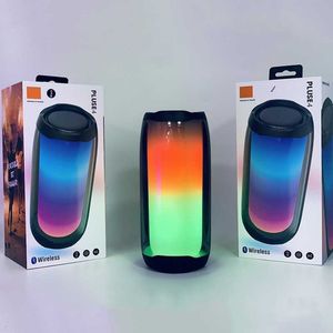 Alto-falantes portáteis Bluetooth alto-falante PLUSE pulso tela cheia cartão de luz colorida 1 + 1 sem fio