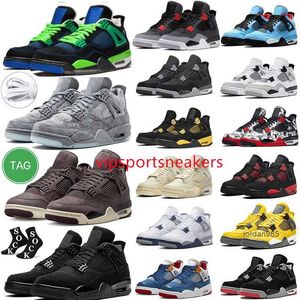 2024 Jumpman 4 4s Mens Basketball Shoes Military Black Cat Canvas University Blue Red Thunder Cactus Jack 4 4s Men Women Trainers Outdoor Sports Sports