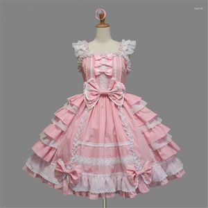 Casual Dresses Victorian Women Layer Summer Dress Lolita Chiffon Lace Medieval Gothic Princess Cosplay Halloween Costumes For Girls