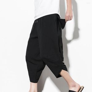 Männer Hosen Sommer Baumwolle Männer Casual Hip Hop Hosen Cross Bloomers Wadenlange Jogger Streetwear