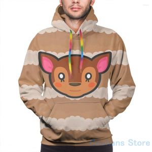 Men's Hoodies Mens Sweatshirt For Women Funny FAUNA ANIMAL CROSSING Print Casual Hoodie Streatwear