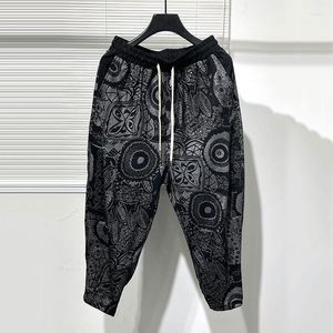 Männer Hosen PFNW Herbst Vintage Print Harem Darkwear Harajuku Täglichen Street Fashion Bequeme Beiläufige Lose Leggings 28A3578