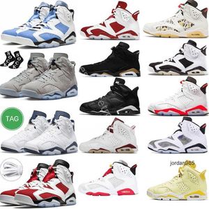 2024 Midnight Navy Chrome Basketball Shoes 6 6s Men's UNC Home Georgetown Carmine British Khaki Electric Green Mint Foam Red Oreo Women Sports Sneakers