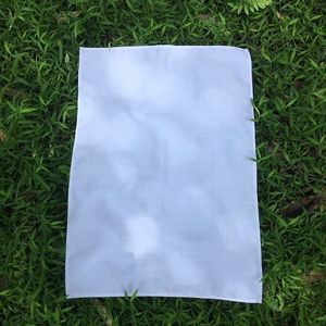Polyester-Leinen, schlichtes weißes Geschirrtuch, weiches, leeres Küchengeschirrtuch, 50 x 70 cm, für Sublimation