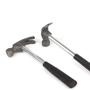 Mini martello da carpentiere Utensile manuale multifunzione per uso domestico Manico in plastica Martelli in ferro per unghie senza cuciture