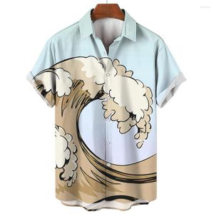 Men's Casual Shirts Hawaiian Short Sleeve Printed Shirt Y2k Loose And Breathable Youth High Quality Luxury Goth Harajuku Tops Vintage