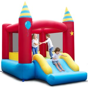 Buttafuori gonfiabili Playhouse Altalene Costway Gonfiabile Castello di rimbalzo Bambini che saltano Bouncer Indoor Outdoor Blower Escluso 230803