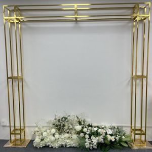 Party Decoration Fashion Pavilion Welcome Sash Lace Stand Outdoor Lawn Flower Arch Wedding Backdrops Floral Row Garland Banner Flag Rack