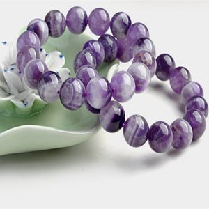 Beaded Armband för gåva Uruguay Melaleuca Purple Amethyst Armband födelsedagspresent