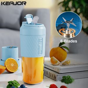 Fruktgrönsaksverktyg Portable Blender Fresh Juice Mixer Wireless Electric Smoothie Orange Fruits Mini Rechargeble Bottle Juicers 230802