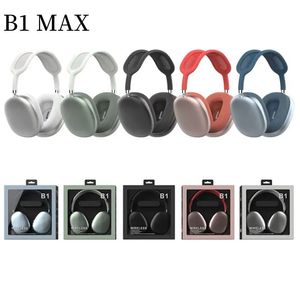 B1 MAX Fones de ouvido sem fio Bluetooth Fones de ouvido para jogos de computador Fones de ouvido montados na cabeça protetores de ouvido MS-B1 848D