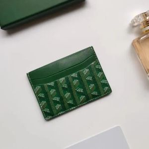 Luxury Designer Card Holder Mini Kort plånbok Högkvalitativ äkta läderkvinnor Män modekreditskort Purses med Box 16Colors