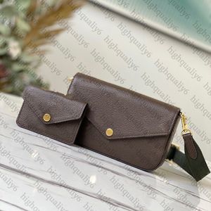 Exquisite Packaging Designer Composite Bag LL10A Mirror Face High Quality Crossbody Bag Leather Shoulder Bag Luxury Wallet