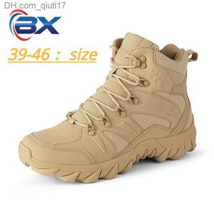 Stiefel Herren Taktische Stiefel Militärstiefel Militärwüste wasserdichte Arbeitsschuhe Kletterschuhe Knöchel Herren Outdoorstiefel Z230803