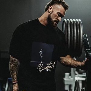 Cbum Gym Camicie da uomo fitness oversize Bodybuilding Workout 100% cotone T-shirt Summer Basketball Running T-shirt oversize taglia USA