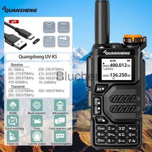 Walkie Talkie Quansheng UVK5 walkietalkie fullband aviation band handheld outdoor automatic onebutton frequency matching go on road trip H x0802
