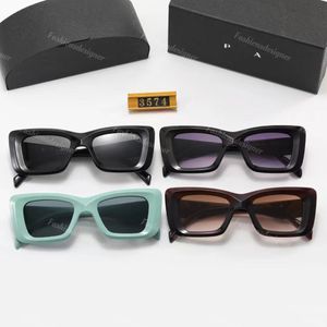 Occhiali da sole firmati da donna lunetta P A Geometric Rectangle Symbole occhiali da sole Trendy Occhiali da sole hip-hop Original Box Outdoor Street Shooting Glasses all'ingrosso