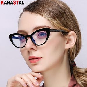 Sunglasses Women's Blue Light Blocking Glasses Personality TR90 Ladies Computer Alien Eyeglasses Frame Anti Ray Prescription Eyewear