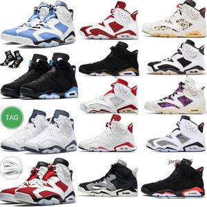 Üniversite mavi Bordeaux Jumpman 6 6s Basketbol Ayakkabı Serin Gri Toro Kırmızı Oreo Georgetown Midnight Navy Cactus Jack Siyah Kızılötesi Tar Heels Unc Mens Spor Sabahları