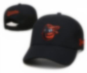 Toptan marka Orioles Beyzbol Kapakları Gorras Bones Erkekler İçin Günlük Açık Sporlar Kadın Fitted Şapkalar Ayarlanabilir Şapka H19-8.3