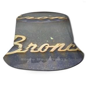 Boinas 1969 Bronco Script Emblema Unissex Boné de Verão Chapéu Protetor Solar Caminhão Vintage