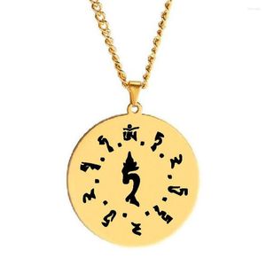 Подвесные ожерелья amuleto mantra om buddhist tara charm laser cut und