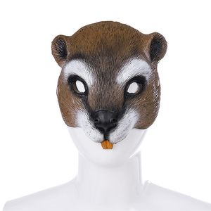 Halloween Ostern Kostüm Party Maske Eichhörnchen Gesichtsmasken Cosplay Maskerade für Erwachsene Männer Frauen PU Masque HNA17012274I