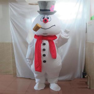 2018 il costume della mascotte del pupazzo di neve adulto gelido il costume del pupazzo di neve277f