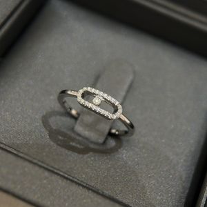 Wedding Rings French Luxury Jewelry Classic Simple Women's Water Drop Square Diamond Ring MY TWIN TOI 230803