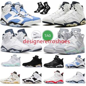 2024 Jumpman 6 6S Männer Basketballschuhe Mint Foam Silver UNC Red Oreo Midnight Navy Black Cat Electric Green Mountain Forest Infrarot Weiß Rot Oreo Hombre Sneakers