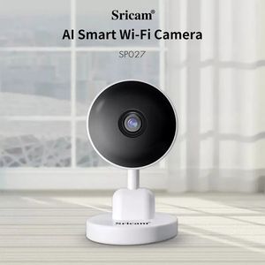 Câmera IP Sricam SP027 1080P WIFI com detecção humanóide AI - Monitor de bebê interno e alarme móvel sem fio para segurança aprimorada