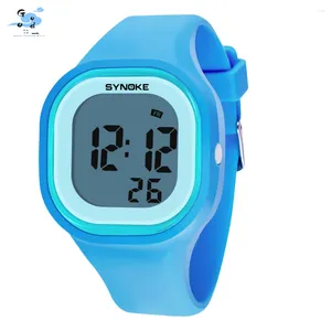 Wristwatches Silicone Led Light Digital Sport Wrist Watch Kid Women Girl Men Boy Women'S Wristwatch Mechanical Watches Fashion Elegant