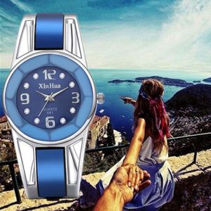 Wristwatches Sdotter Luxury Steel Bracelet Women Wristwatch Fashion Ladies Watches Rhinestone Women's Watch Sales Quartz Clock Simple