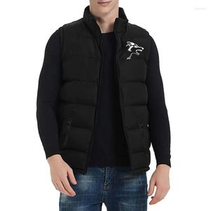 Herren Westen Ärmellose Jacke Winter Warm Zipper Mantel Herbst Stehkragen Weste Casual Weste Marke Kleidung