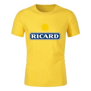 Men's T-Shirts Ricard Pure Cotton EU size tshirt streetwear harajuku comic men Tee harajuku y2k 2000s male clothing 230802