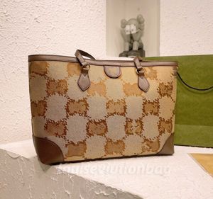 Lüks Tote Çanta Alışveriş Çantaları Tasarımcı Ophidia Kadın Totes Vintage El Çantaları Moda Cüzdanlar Kompozit Çanta Çantası Çantalar Klasik Desen Deri Retro Satchel