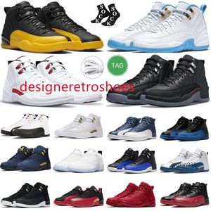 2024 Tênis de Basquete Jumpman 12 Royalty 12s Tênis Masculino Tênis de Basquete OVO Branco Preto Escuro Concord Low Easter Indigo Utility Cny International Flight tamanho 13