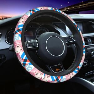 Coprivolanti 37-38 Zero Two Sweet Girl Universal Darling In The Franxx Anime Car-styling Accessori per auto di moda