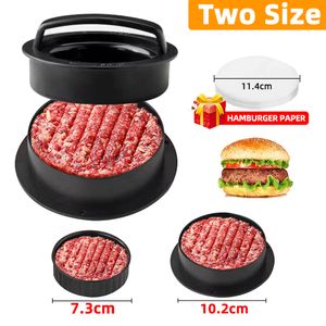 Meat Poultry Tools ABS Hamburger Press Round Shape Maker NonStick Chef Cutlets Beef Grill Burger Patty Mold 230802